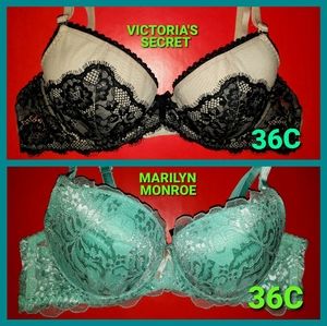 VICTORIA'S SECRET / MARILYN MANROE 36C BRA BUNDLE